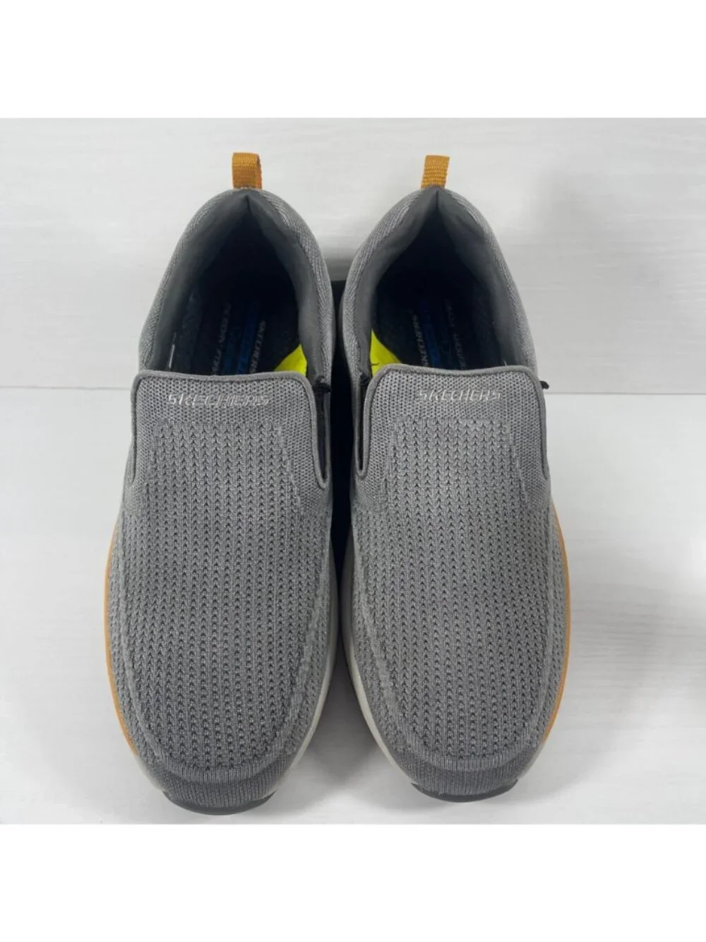 Skechers Men's Relaxed Fit Remaxed Edlow Sz 11 Charcoal Gray Slip On 204375